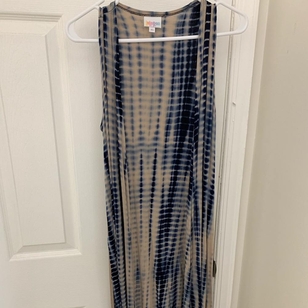 Lularoe Joy maxi length sleeveless cardigan